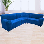 Mueble modular 4 piezas sin brazos Terciopelo Liso