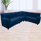 Mueble modular 4 piezas sin brazos Terciopelo Liso