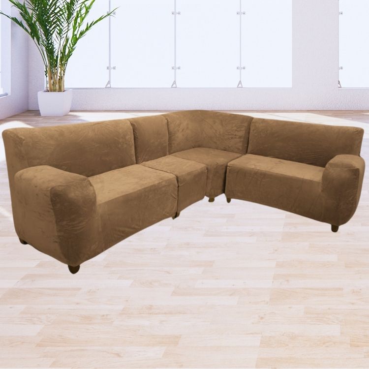 Mueble modular 4 piezas sin brazos Terciopelo Liso