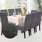 Funda de silla x8 pzs Terciopelo Golden Line