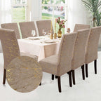 Funda de silla x8 pzs Terciopelo Golden Line