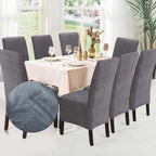 Funda de silla x8 pzs Terciopelo Liso