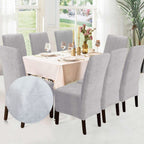 Funda de silla x8 pzs Terciopelo Liso