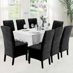 Funda de silla x8 pzs Terciopelo Liso