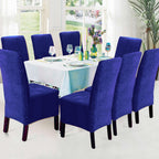 Funda de silla x8 pzs Terciopelo Liso