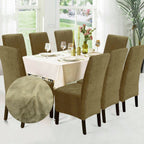 Funda de silla x8 pzs Terciopelo Liso