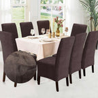 Funda de silla x8 pzs Terciopelo Liso