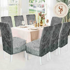 Funda de silla en terciopelo brilloso