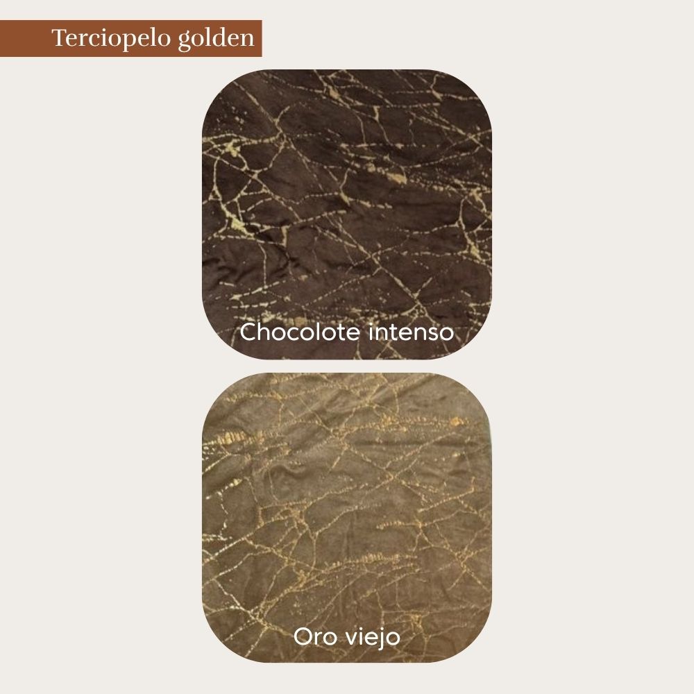 Funda de mueble 3-2-1 Terciopelo Golden Line con 6 fundas de cojines