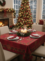 Mantel navideño satinado