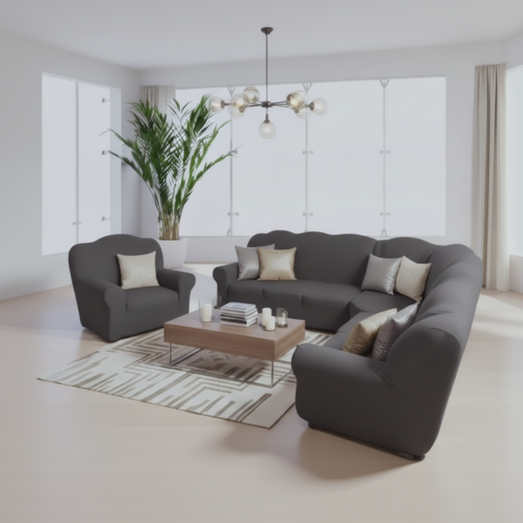 Funda de mueble modular 4pzs terciopelo liso VIRREINAL