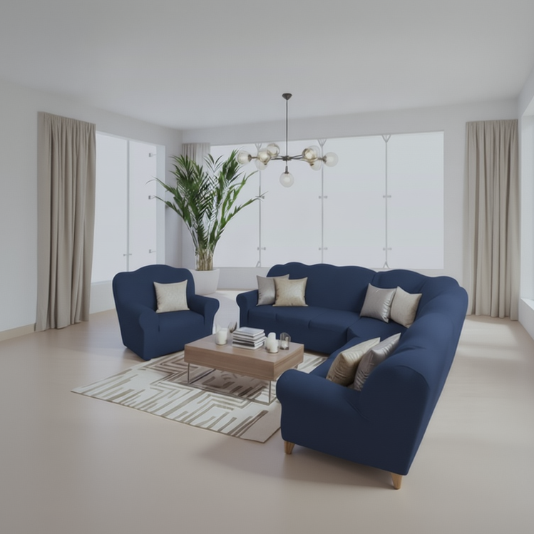 Funda de mueble modular 4pzs terciopelo liso VIRREINAL