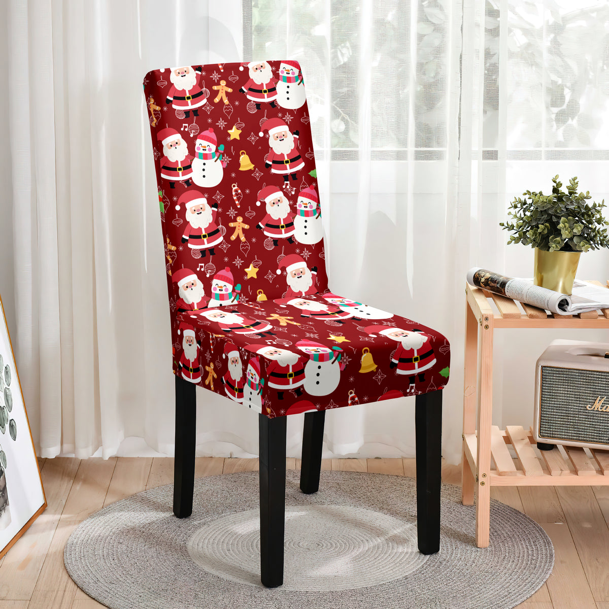 Funda de Silla Árabe Lycra Navideño Estampado