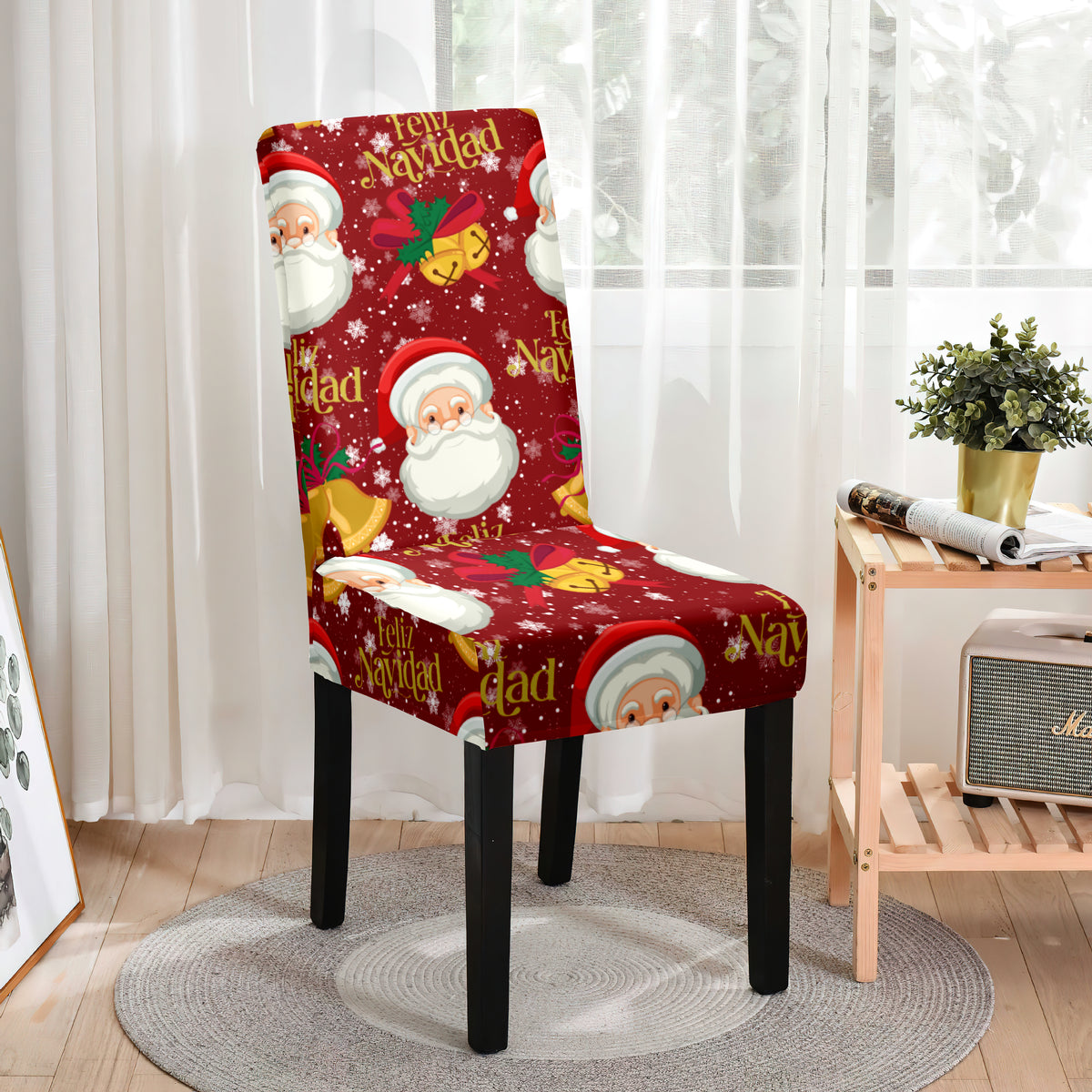 Funda de Silla Árabe Lycra Navideño Estampado