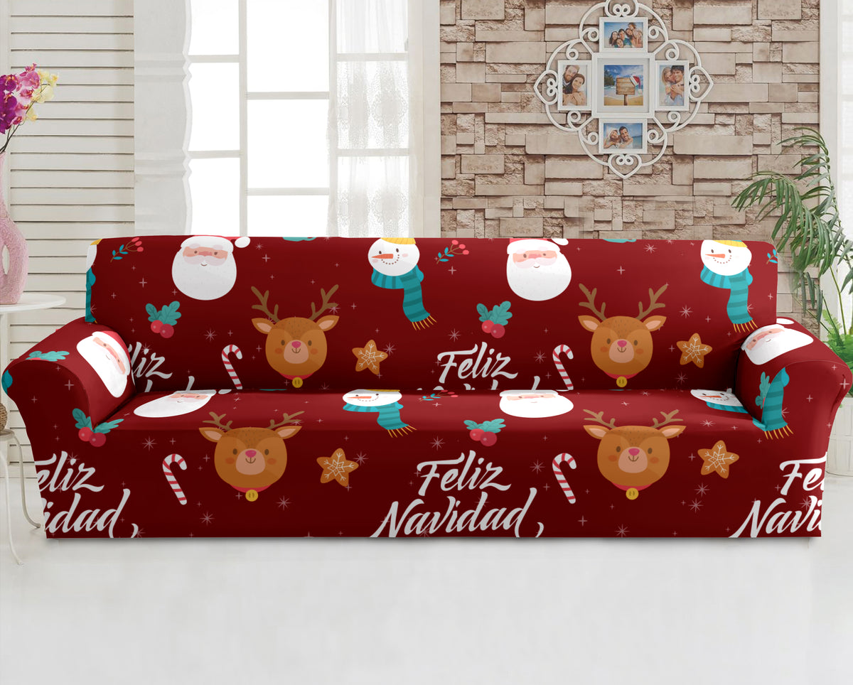 Funda de Mueble 3-2-1 Lycra Navideño Estampado