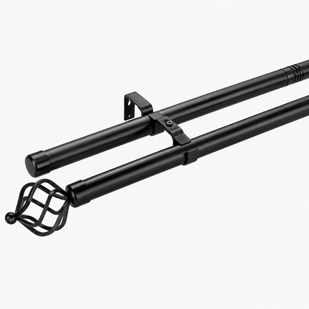 Tubo doble de cortina
