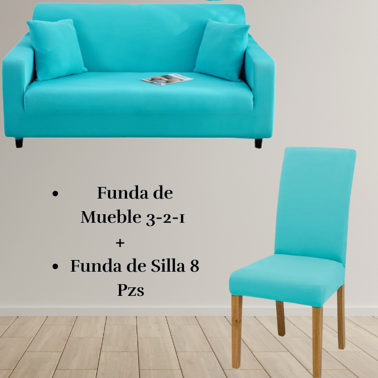 PACK LYCRA ENTERO : Funda de mueble con silla Lycra entero